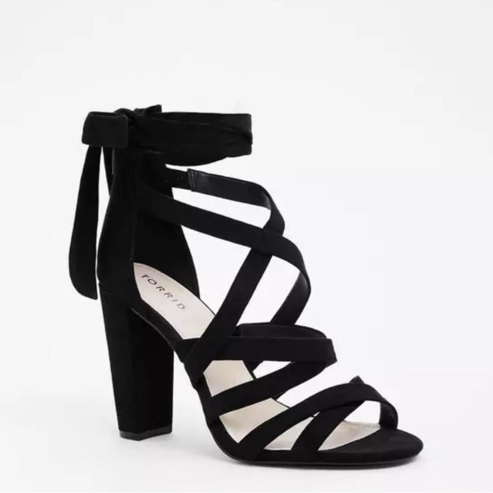Torrid Black Strappy Heel
